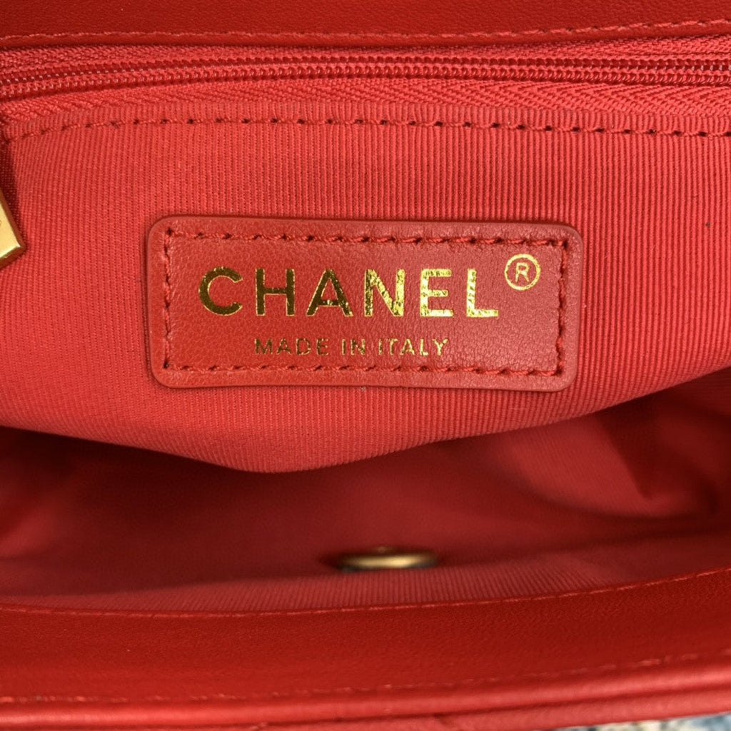 ChanelSmall Flap Bag With Top Handle Gold Hardware Red For Women, Women’s Handbags, Shoulder Bags 7.9in/20cm AS2059