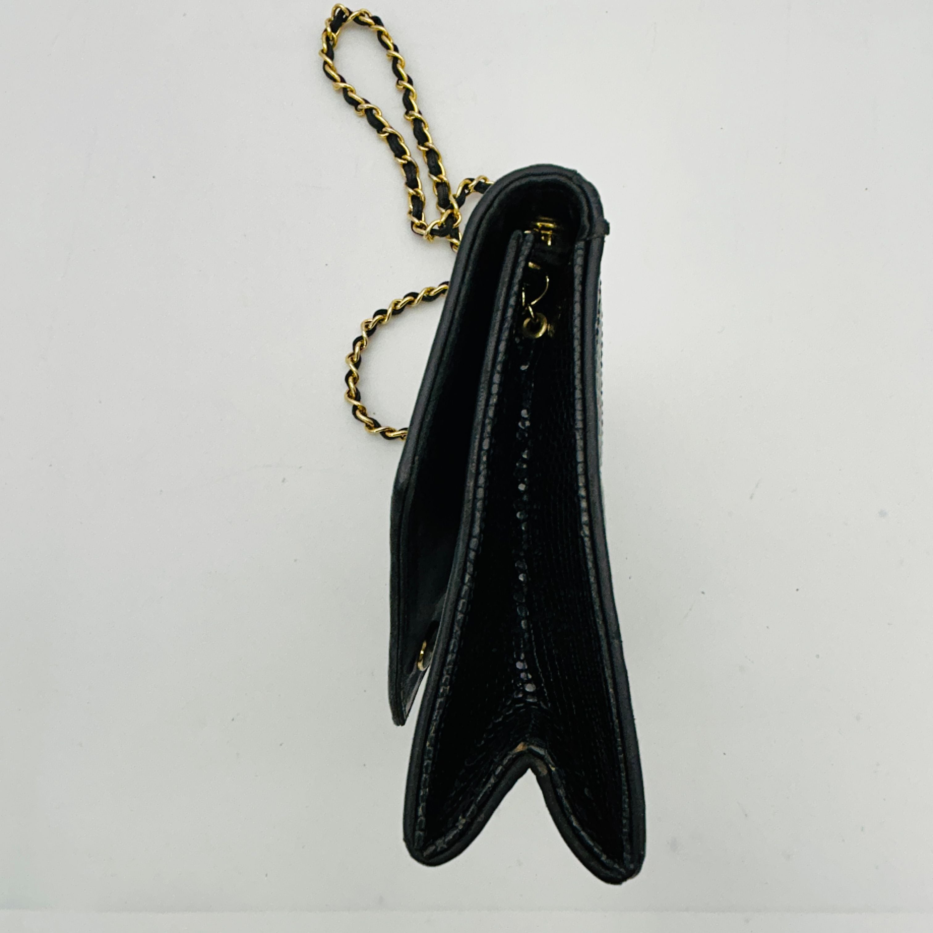 Chanel Lizard Chain Shoulder Bag WD242229
