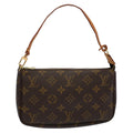 Louis Vuitton Pochette Accessoire  Canvas Clutch Bag