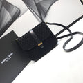 Top Quality Le Monogramme Small Satchel In Monogram Canvas And Smooth Black For Women 9in/23cm YSL