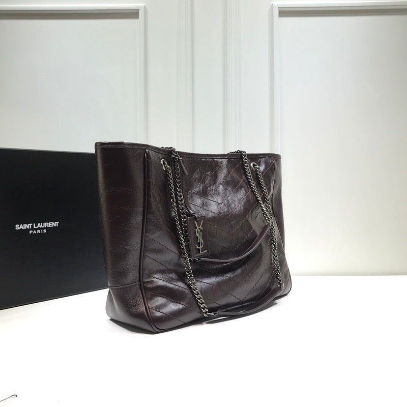 YSSL Niki Shopping Bag Burgundy For Women 13.8in/35cm YSLÂ 