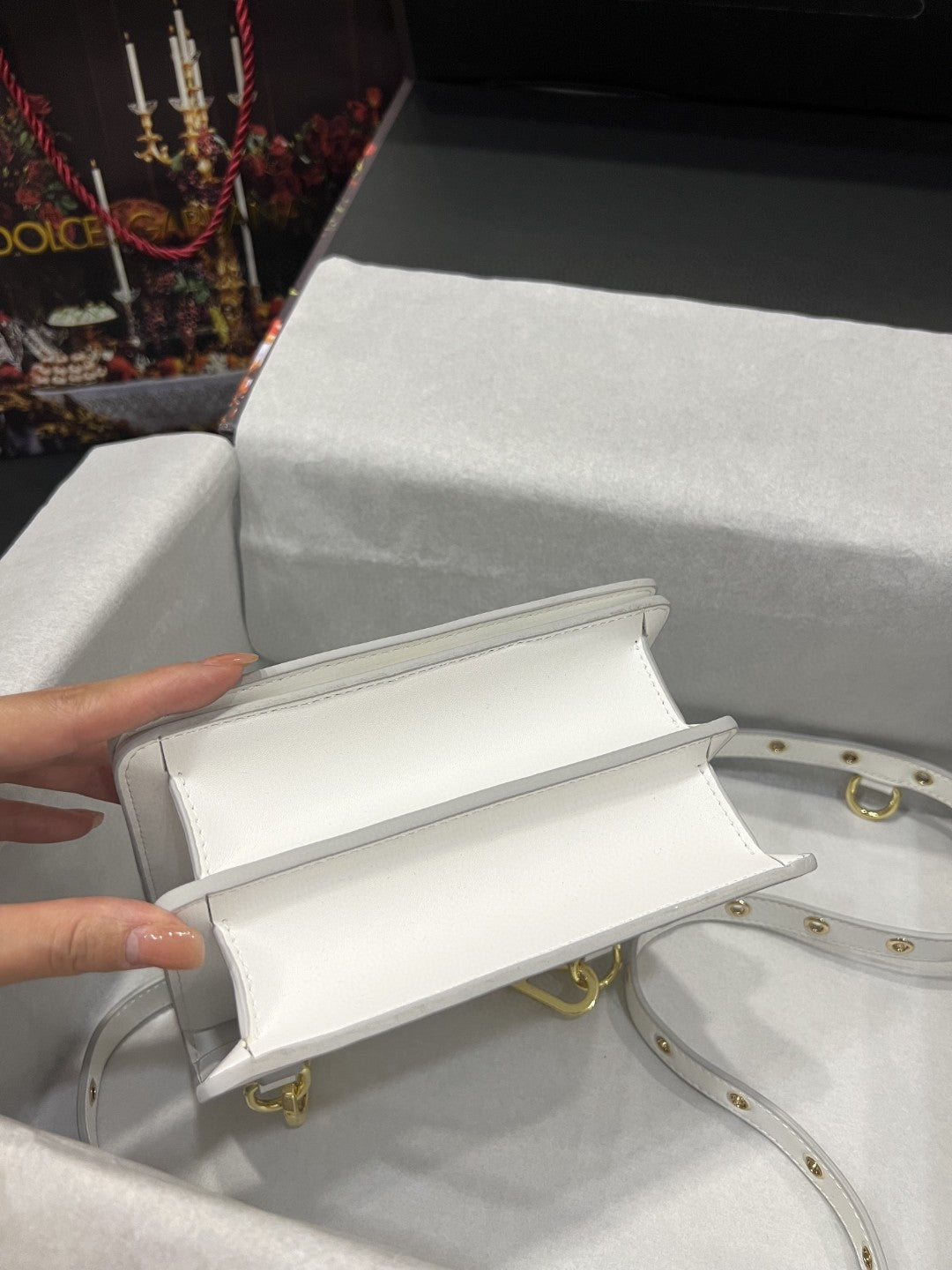 DG Crossbody 3.5 Bag White For Women 6.9in/18cm DG Burberry7037AW57680002