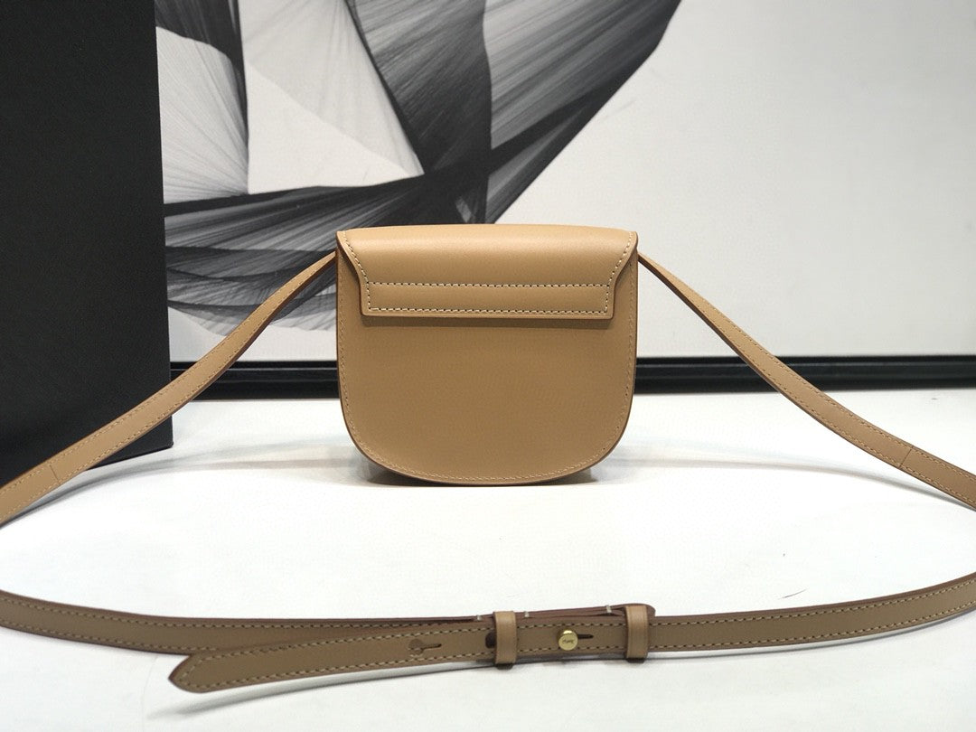 YSSL Kaia Small Satchel Brown For Women 7in/18.5cm YSL 619740BWR6W2725