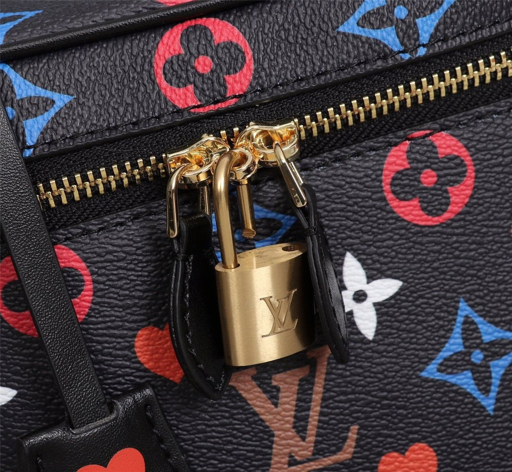Louis Vuitton Vanity PM Bag Game On Monogram Canvas Black By Nicolas Ghesquiere For Women, WomenÃƒÂ¢Ã¢â€šÂ¬Ã¢â€žÂ¢s Handbags, Shoulder And Crossbody 7.5in/19cm Louis Vuitton M57482
