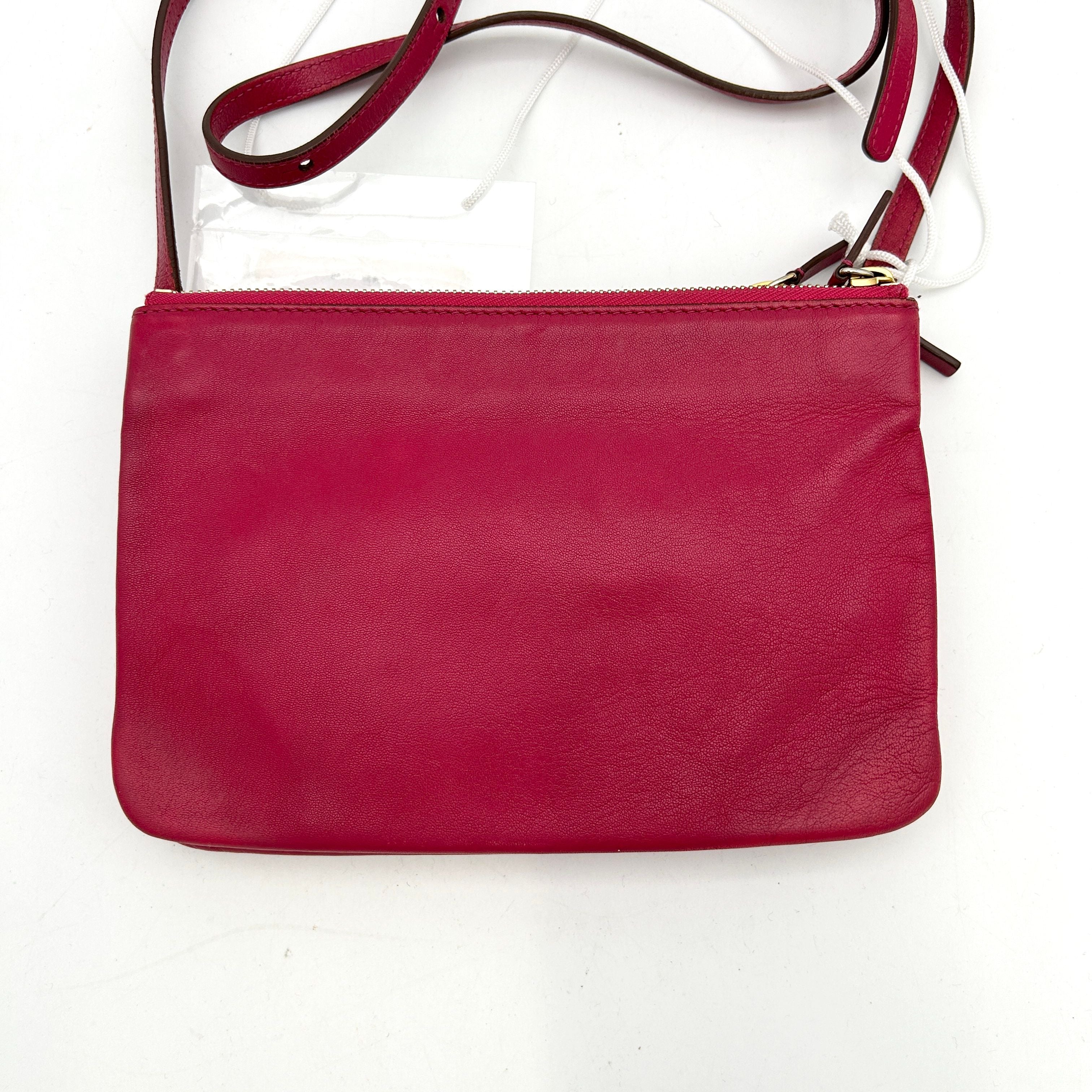 Celine Trio Crossbody Bag - Red Crossbody Bag LA375