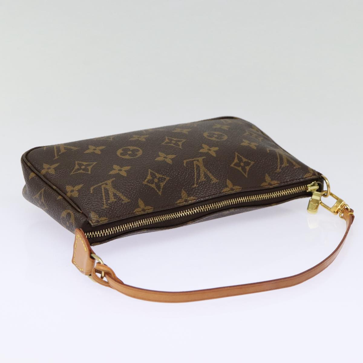 Louis Vuitton Pochette Accessoire  Canvas Clutch Bag