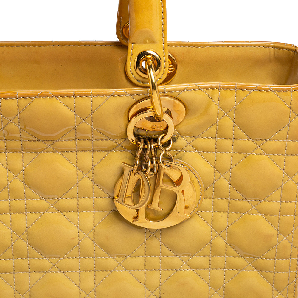Dior Cannage  Leather Large Lady Dior Tote