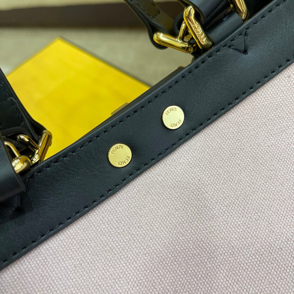 Peekaboo X-tote Bag Pink Canvas For Women, Women’s Handbags, Shoulder Bags 16.1in/41cm FF 8BH374