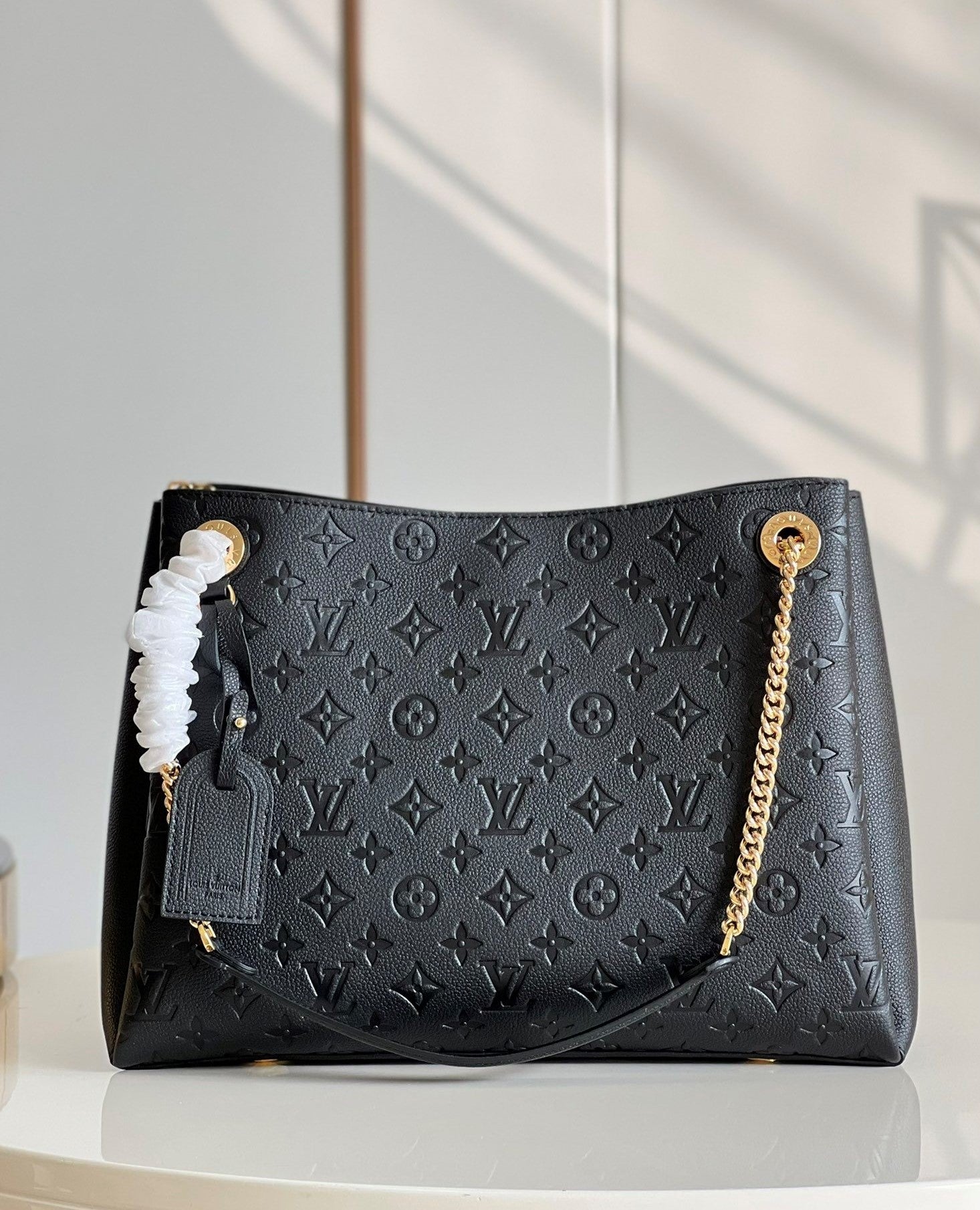 Louis Vuitton Surene MM Monogram Empreinte Black For Women,  Shoulder Bags 14.6in/37cm Louis Vuitton M43758