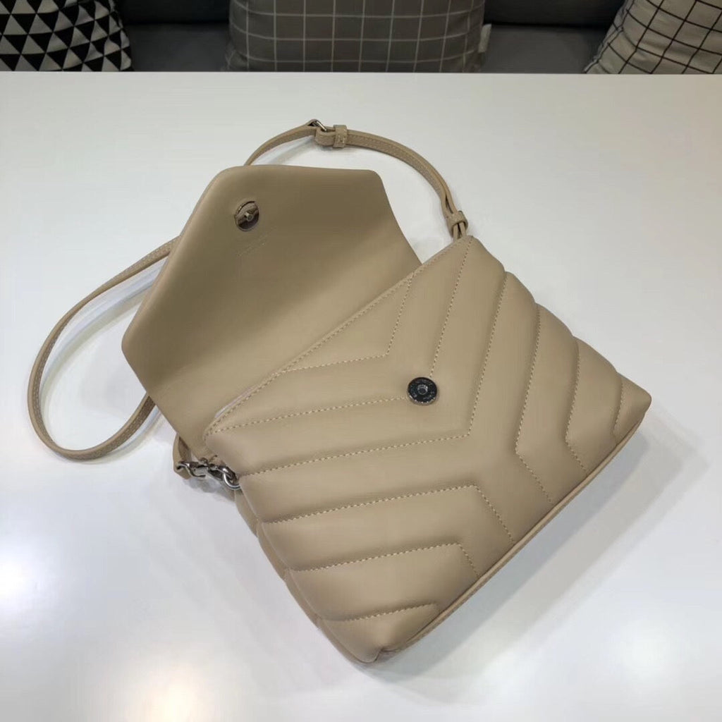 Saint Laurent Loulou Mini Shoulder Bag White For Women 7in/18cm YSL