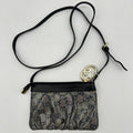 Gucci Interlocking G GG Glitter Supreme Shoulder Bag Black Navy Blue
