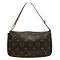 Louis Vuitton Pochette Accessoire  Canvas Clutch Bag