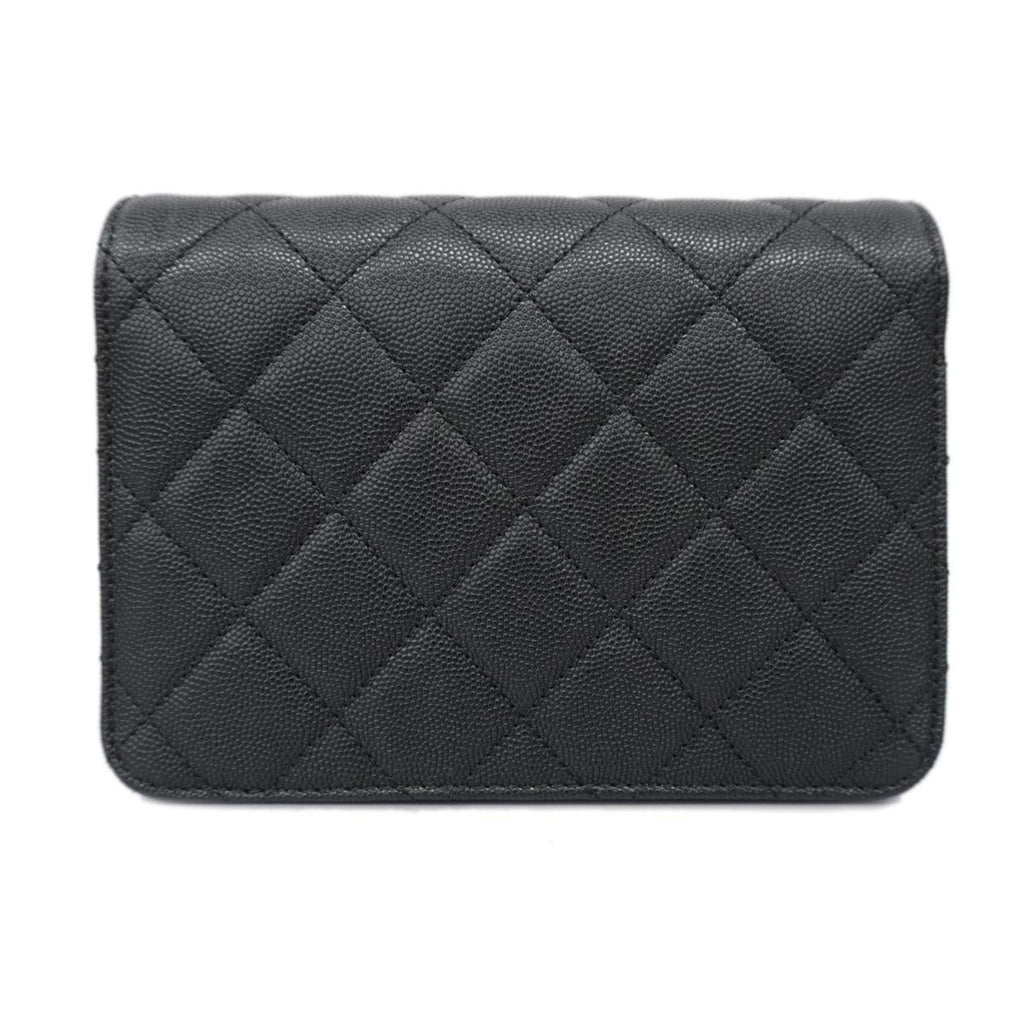 Chanel Chanel Matelassé Cuir Noir Black Leather Black Leather Shoulder Bag Bag