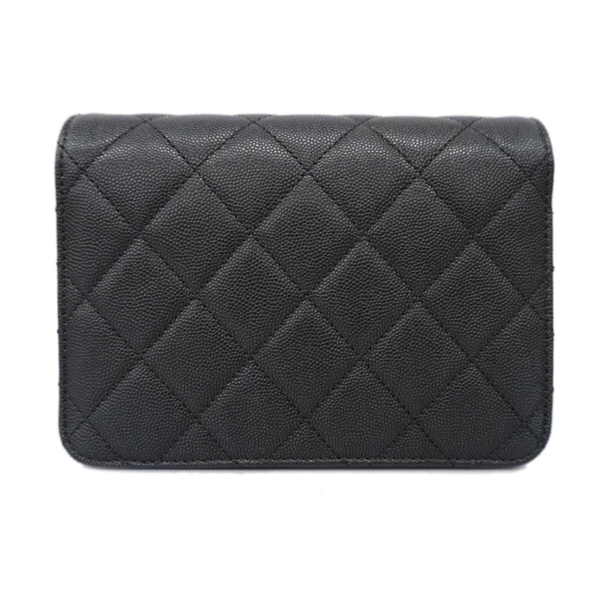 Chanel Chanel Matelassé Cuir Noir Black Leather Black Leather Shoulder Bag Bag