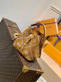 Louis Vuitton NeoNoe MM Bucket Bag Monogram Empreinte Arizona Brown For Women, WomenÃƒÂ¢Ã¢â€šÂ¬Ã¢â€žÂ¢s Handbags, Shoulder Bags 10.2in/26cm Louis Vuitton M46029