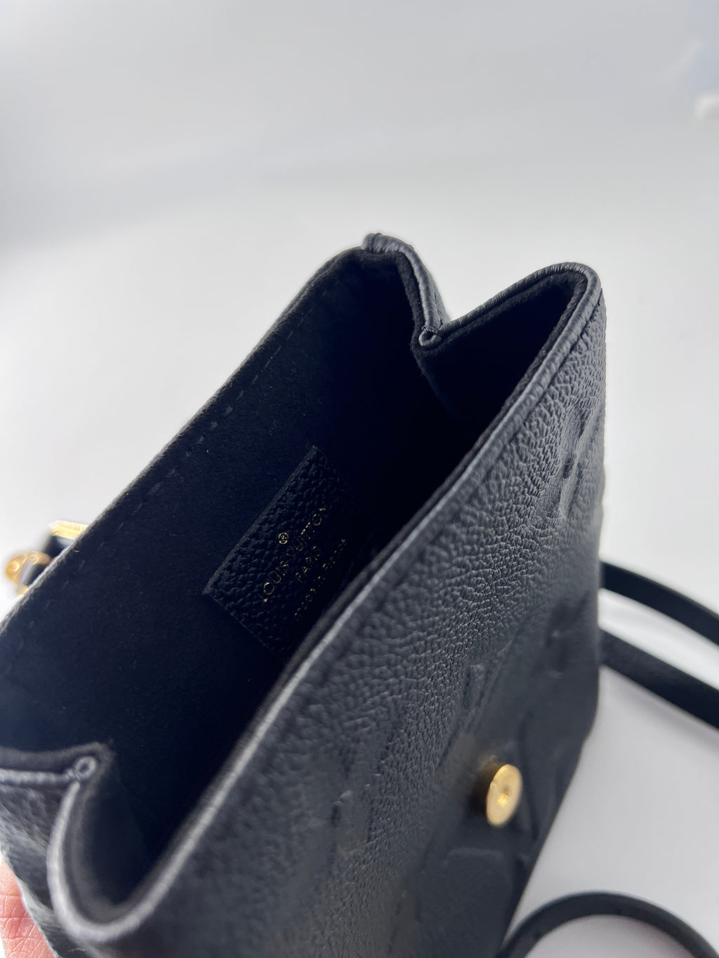Louis Vuitton Tiny Backpack Monogram Empreinte Giant Black Leather Backpack Bag