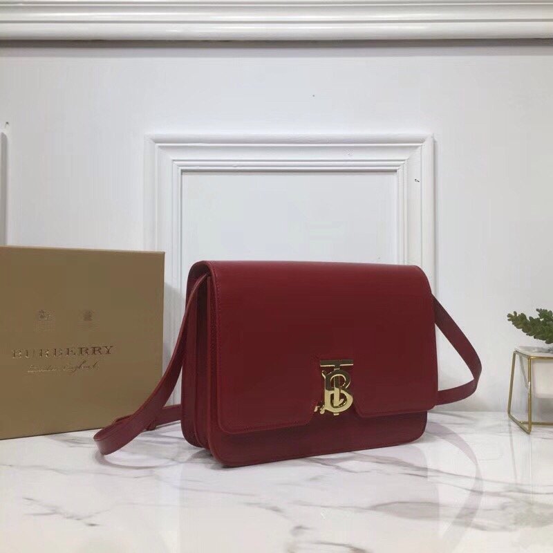 Burberry Small TB Crossbody Bag Monogram Light Red For Women, Bags 8.3in/21cm