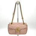 Gucci Pink Matelasse Leather Small GG Marmont Shoulder Bag Gucci  LA16947