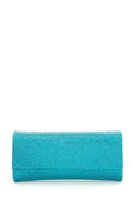 Judith Leiber Teal Rhinestone Clutch