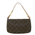 Louis Vuitton Pochette Accessoire  Canvas Clutch Bag