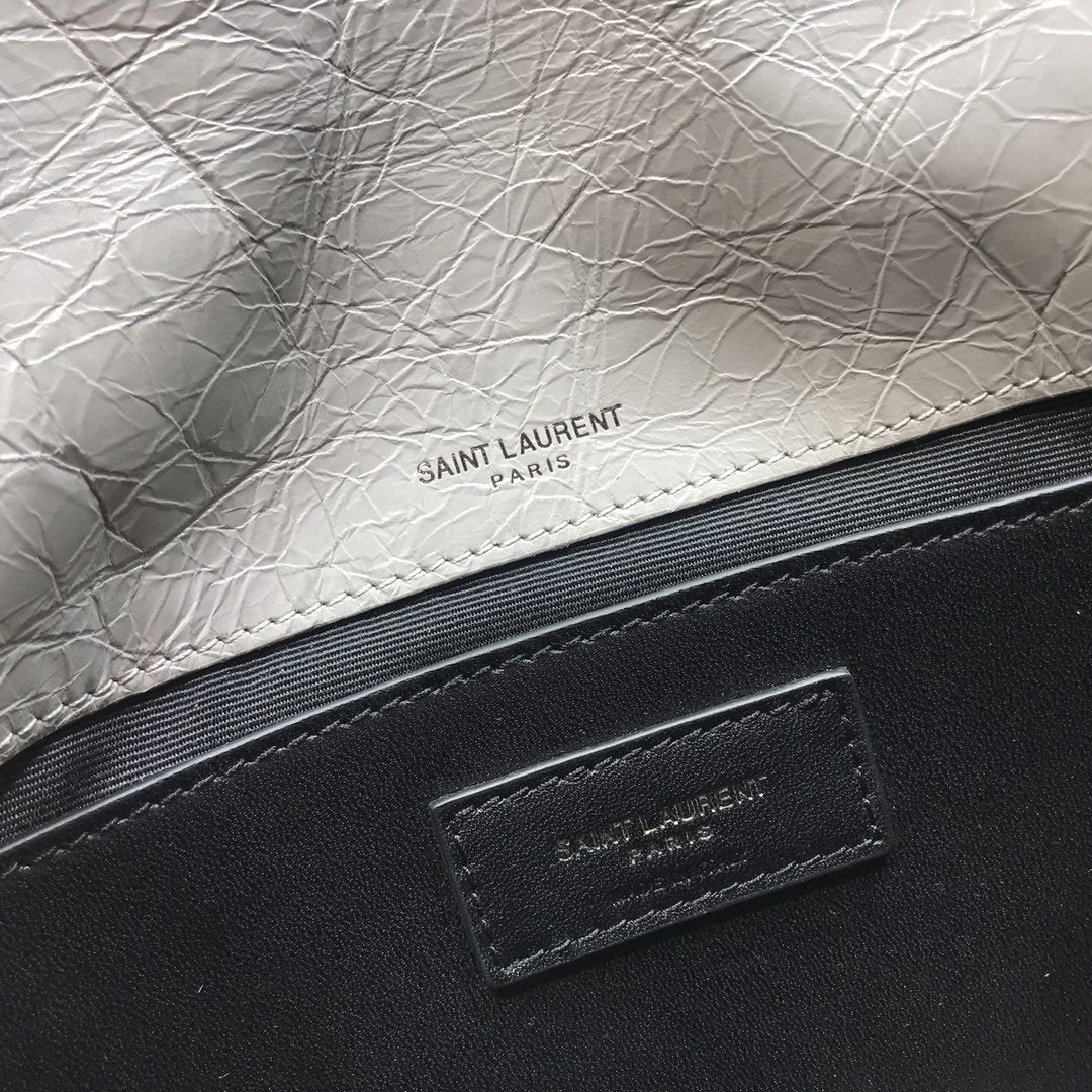 YSSL Niki Baby Chain Bag  Grey For Women 8in/21cm YSL