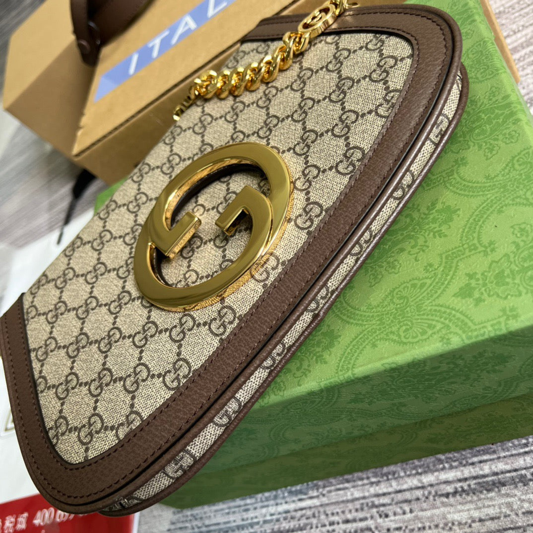 BlonGLAMIe Shoulder Bag Beige For Women, Women’s Bags 11in/28cm 699268 K9GSG 8358