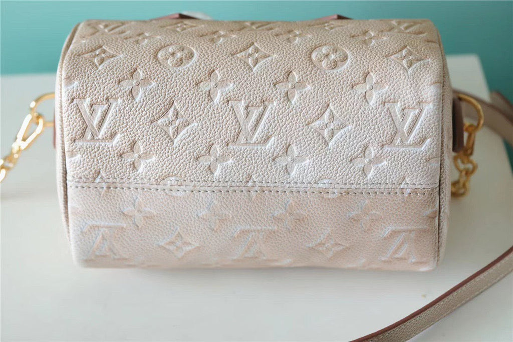 Louis Vuitton Speedy Bandouliere 20 Monogram Empreinte Pale Beige For Women,  Shoulder And Crossbody Bags 20.5cm/8.1in Louis Vuitton M46163