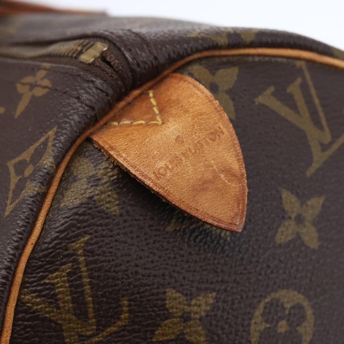 Louis Vuitton Speedy Bandouliere Bag Monogram Canvas Brown Canvas Handbag