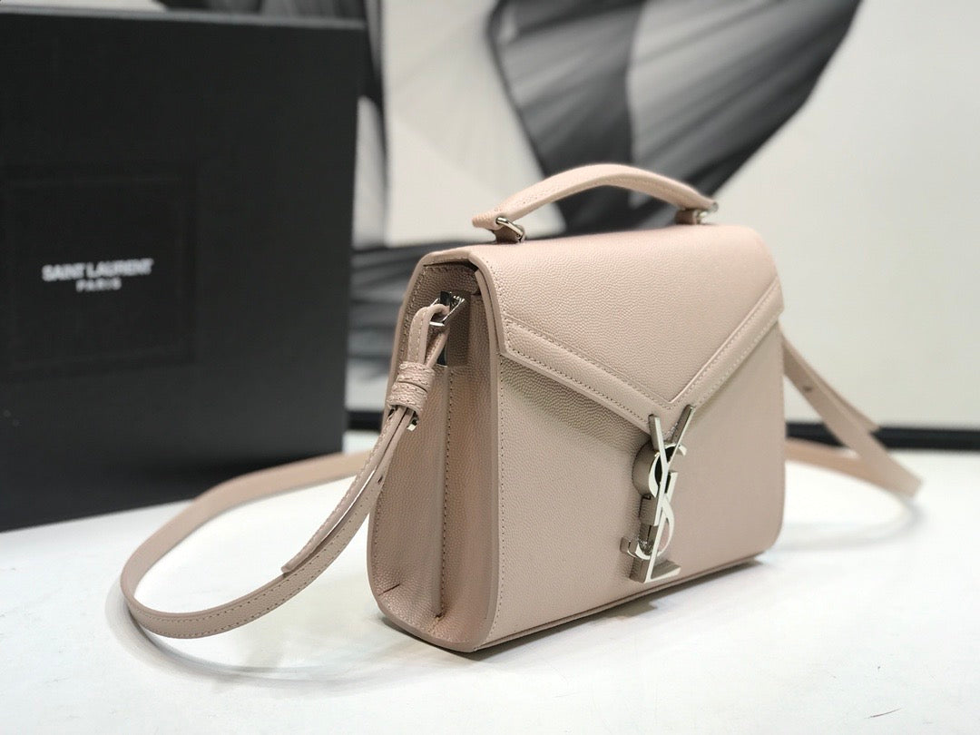 YSSL Cassandra Medium Top Handle Bag Beige For Women 9in/24.5cm YSL Â 