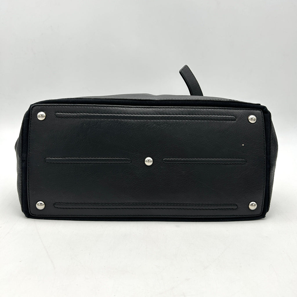 Yves Saint Laurent Leather Top Handle Bag - Black Shoulder Bags, Handbags LA6001