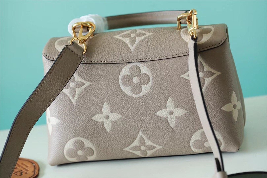Louis Vuitton Madeleine Monogram Empreinte Dove Gray/ Creme Beige For Women,  Shoulder and Crossbody Bags 9.4in/24cm Louis Vuitton