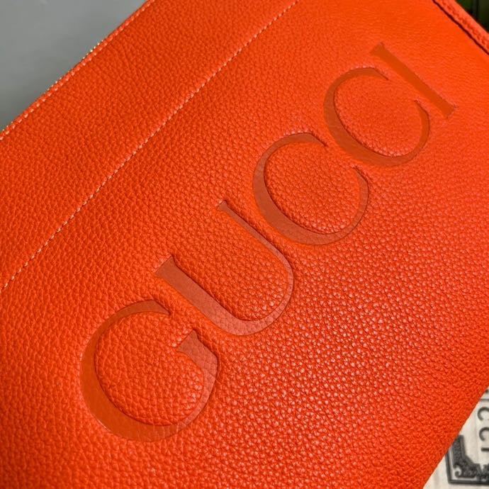Glami Clutch With Glami Logo Orange For Men 12in/31cm  Glami