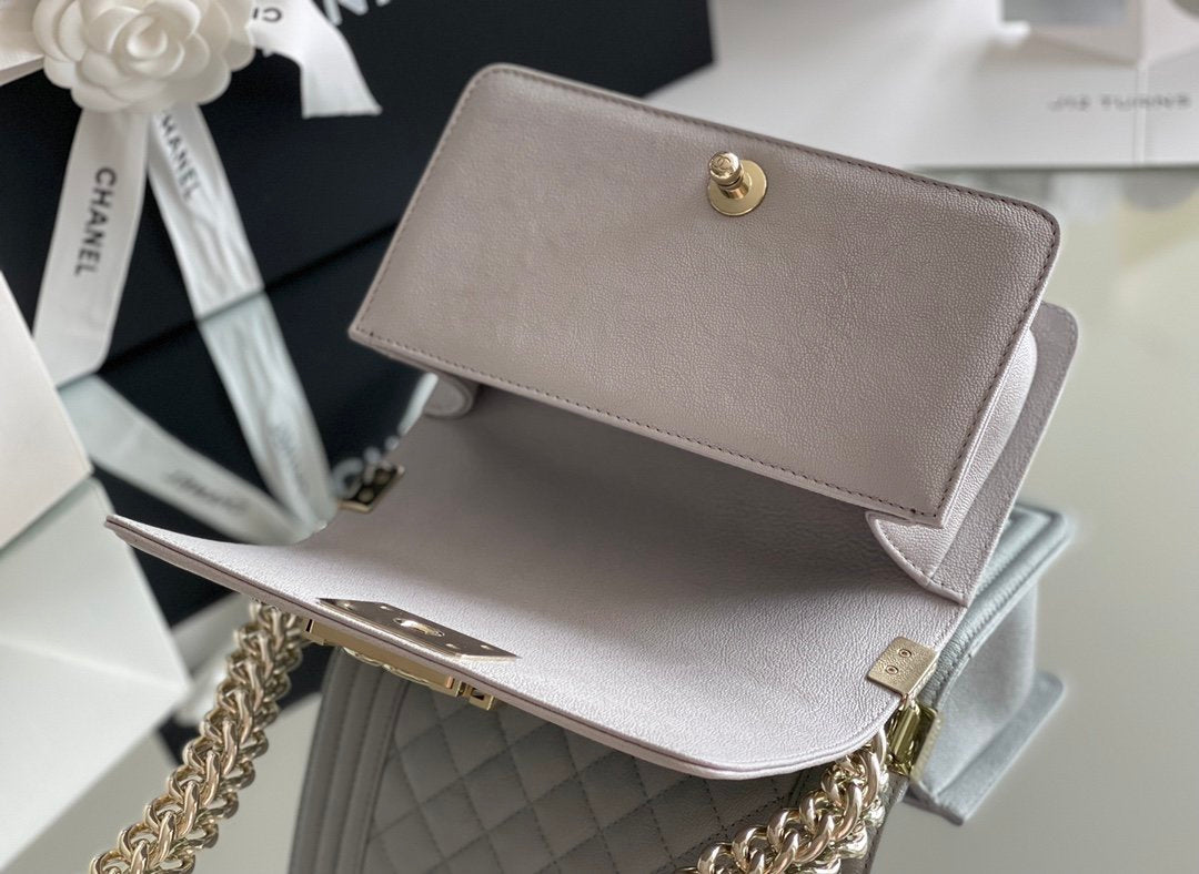 ChanelMini Classic GlamIapbag White For Women 15cm/5.9 in