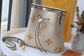 Louis Vuitton NeoNoe Bucket Bag Monogram Empreinte Cream/Saffron For Women, WomenÃƒÂ¢Ã¢â€šÂ¬Ã¢â€žÂ¢s Bags, Shoulder Bags 7.9in/20cm Louis Vuitton M45716