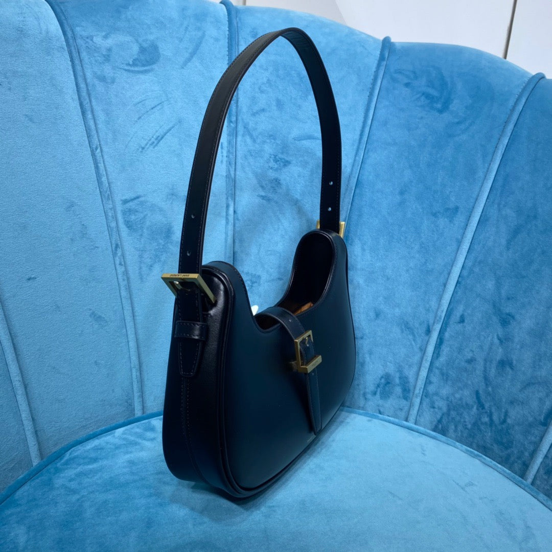 Top Quality Le Fermoir Hobo Bag Black For Women 9.5in/24cm YSL 672615 2ZA2W