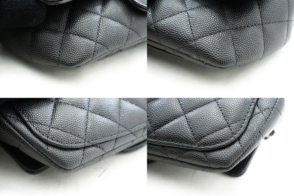 CHANEL Flap Phone Holder With Chain Bag Black Crossbody Clutch j99