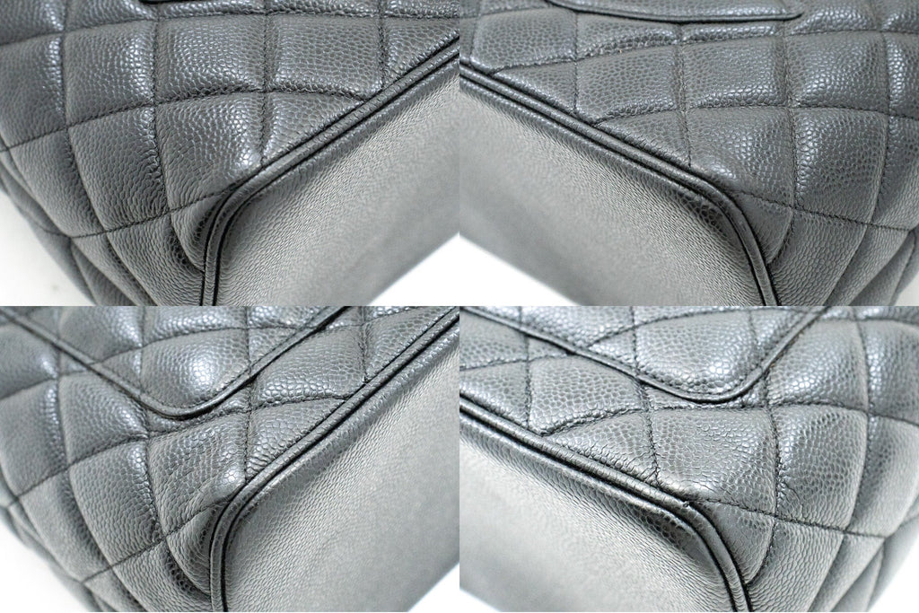 CHANEL SiLouis Vuittoner Medallion Caviar Shoulder Bag Grand Shopping Tote i75