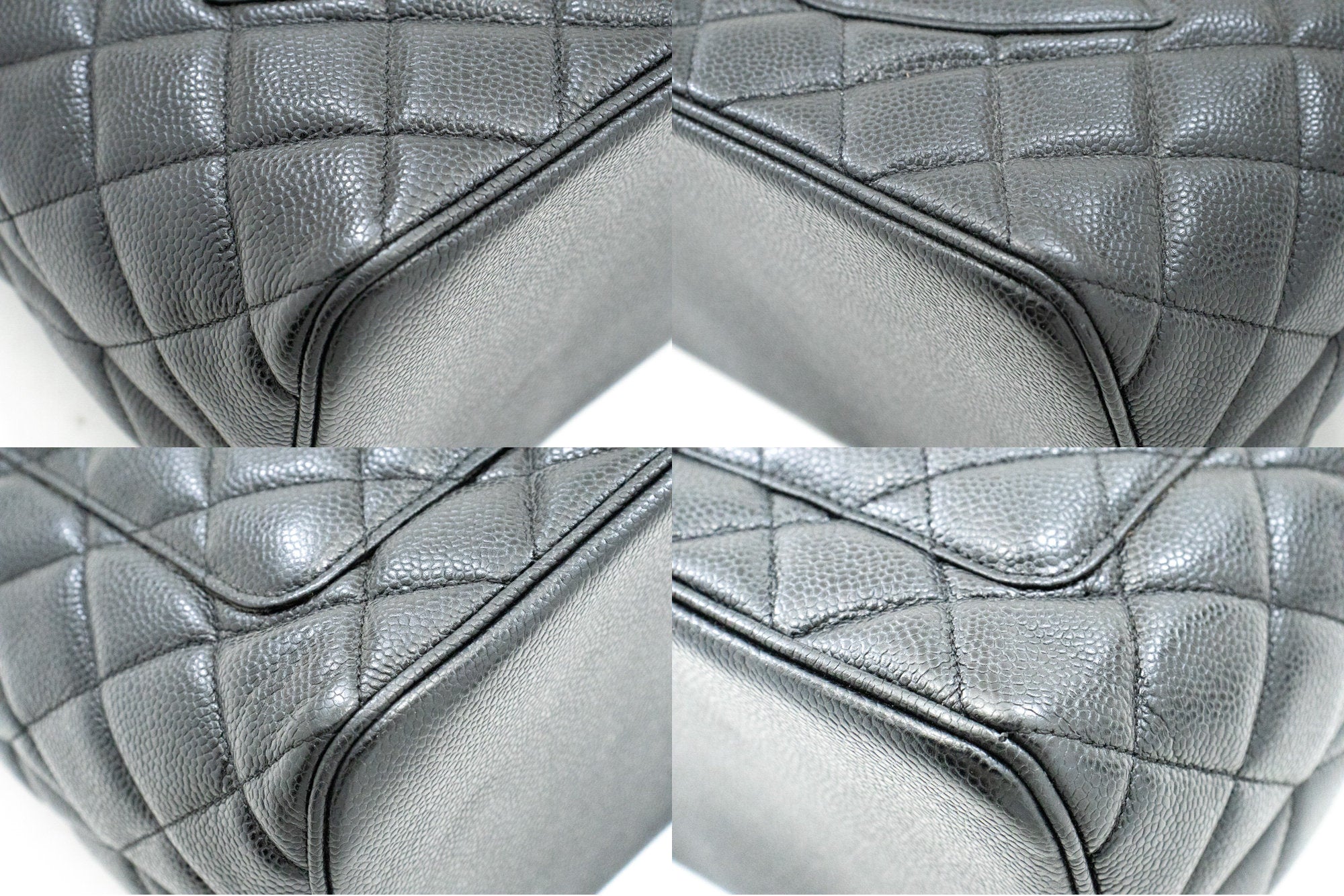 CHANEL SiLouis Vuittoner Medallion Caviar Shoulder Bag Grand Shopping Tote i75