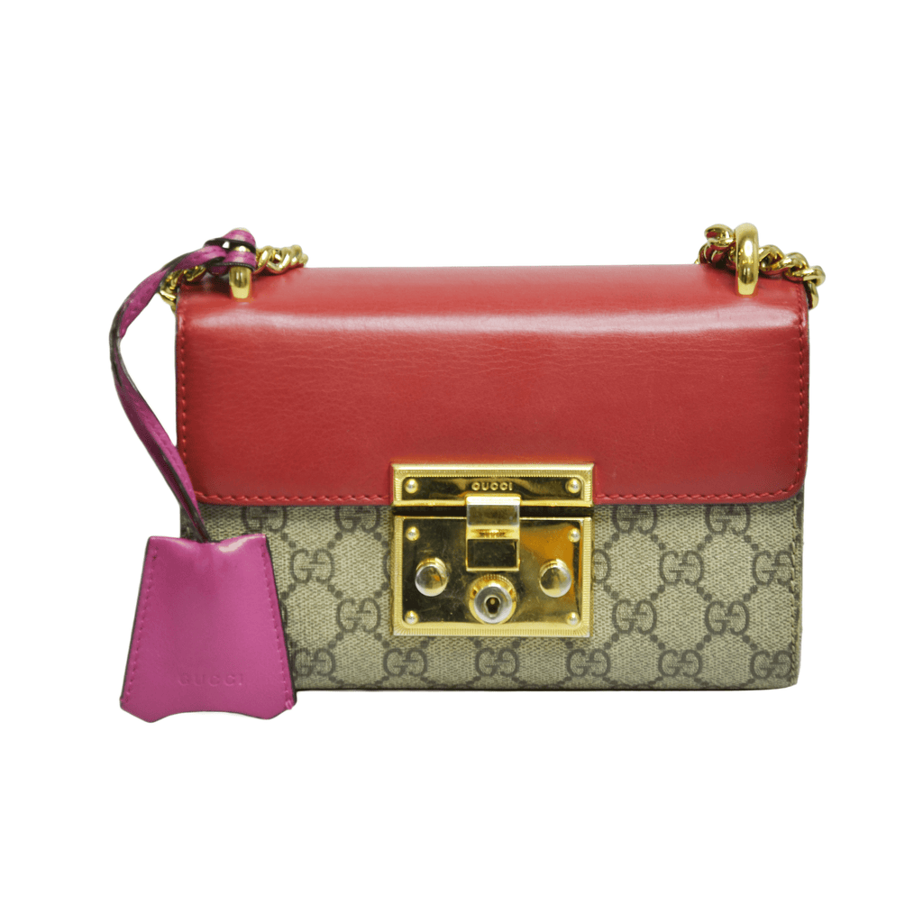 Multicolor GG Supreme Padlock Shoulder Bag