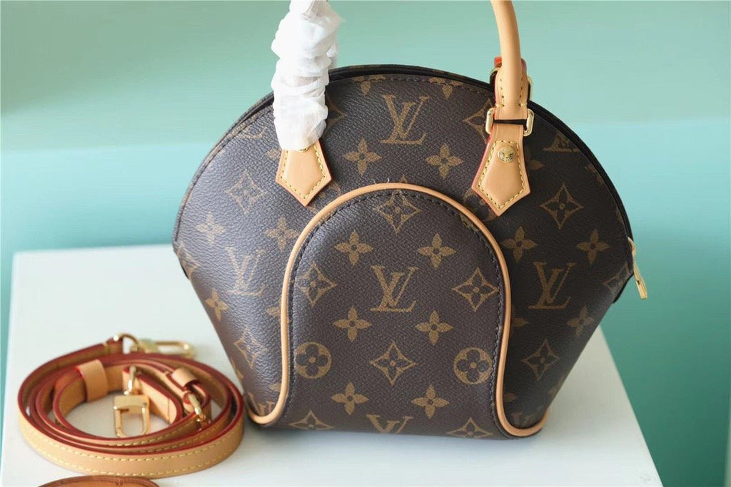 Louis Vuitton Ellipse GLAMI Handbag Created By Nicolas Ghesquiere From Classic Monogram Canvas For Women Brown 23cm/8.9in Louis Vuitton