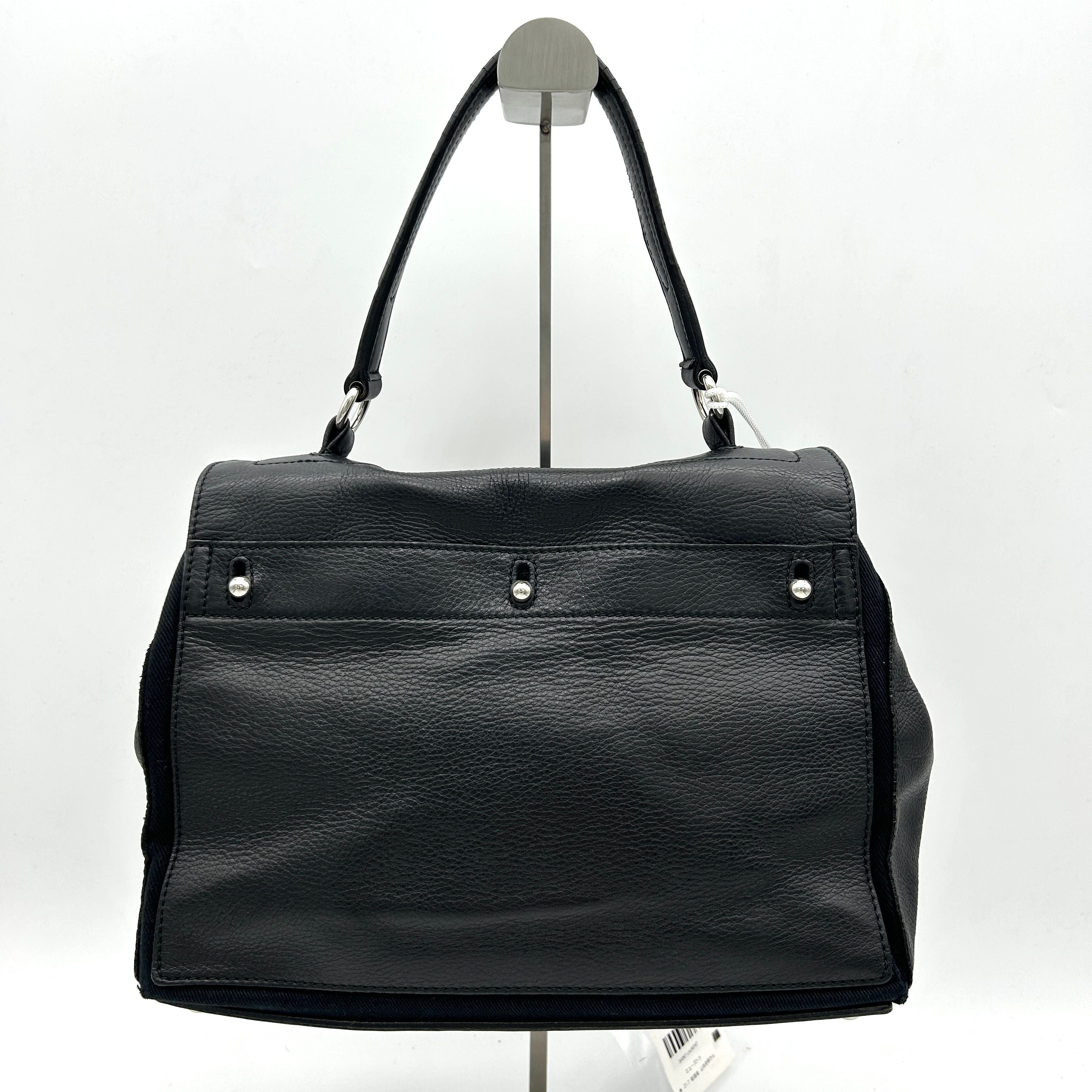 Yves Saint Laurent Leather Top Handle Bag - Black Shoulder Bags, Handbags LA6001