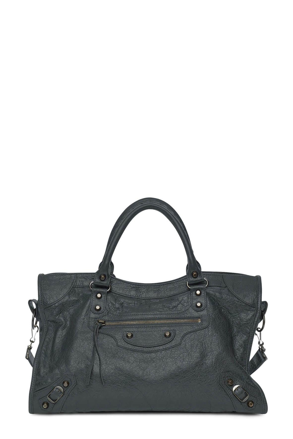 Classic City M Dark Grey with Bronze Hardware