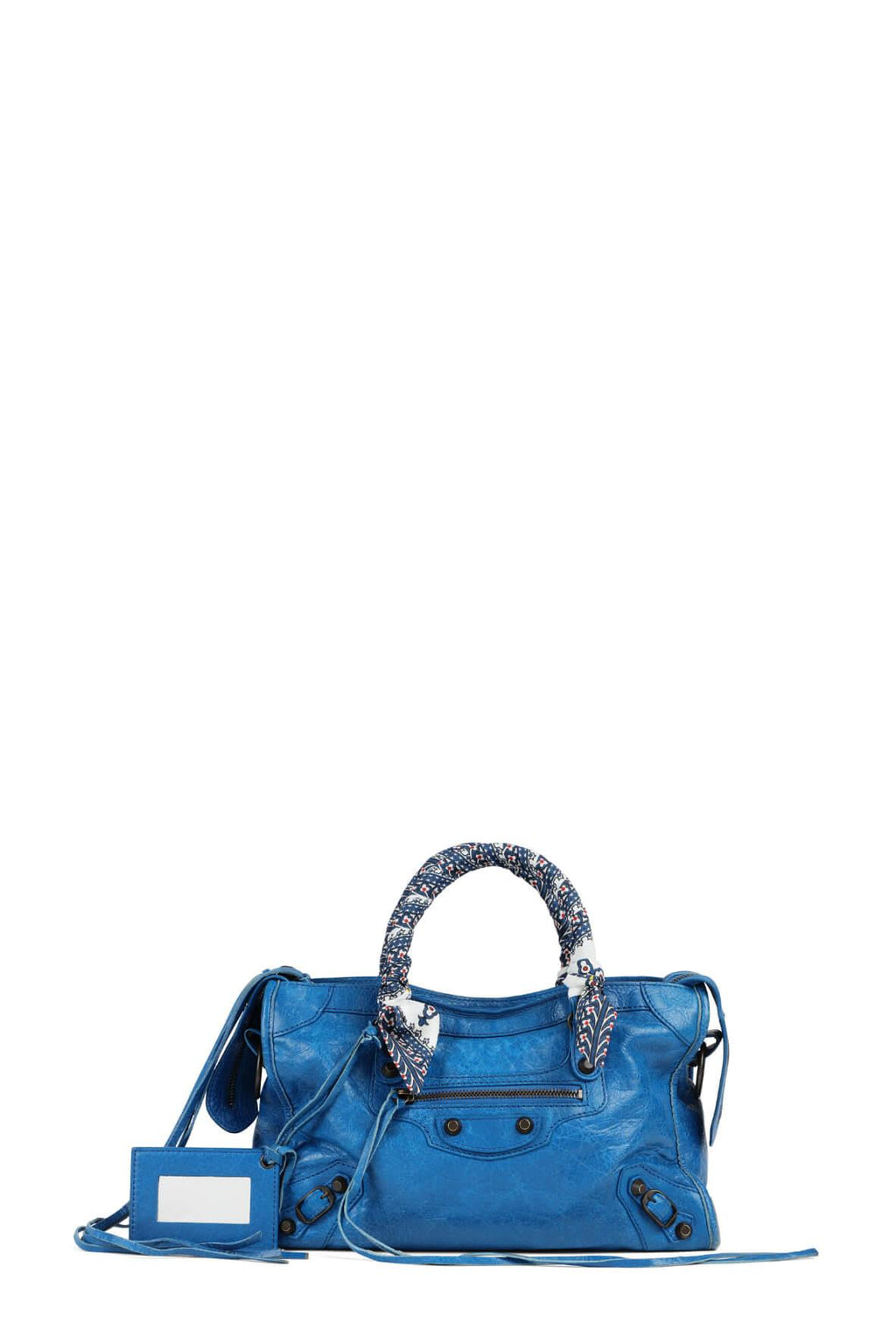 Classic Small City Bag Azure with Handle Wraps