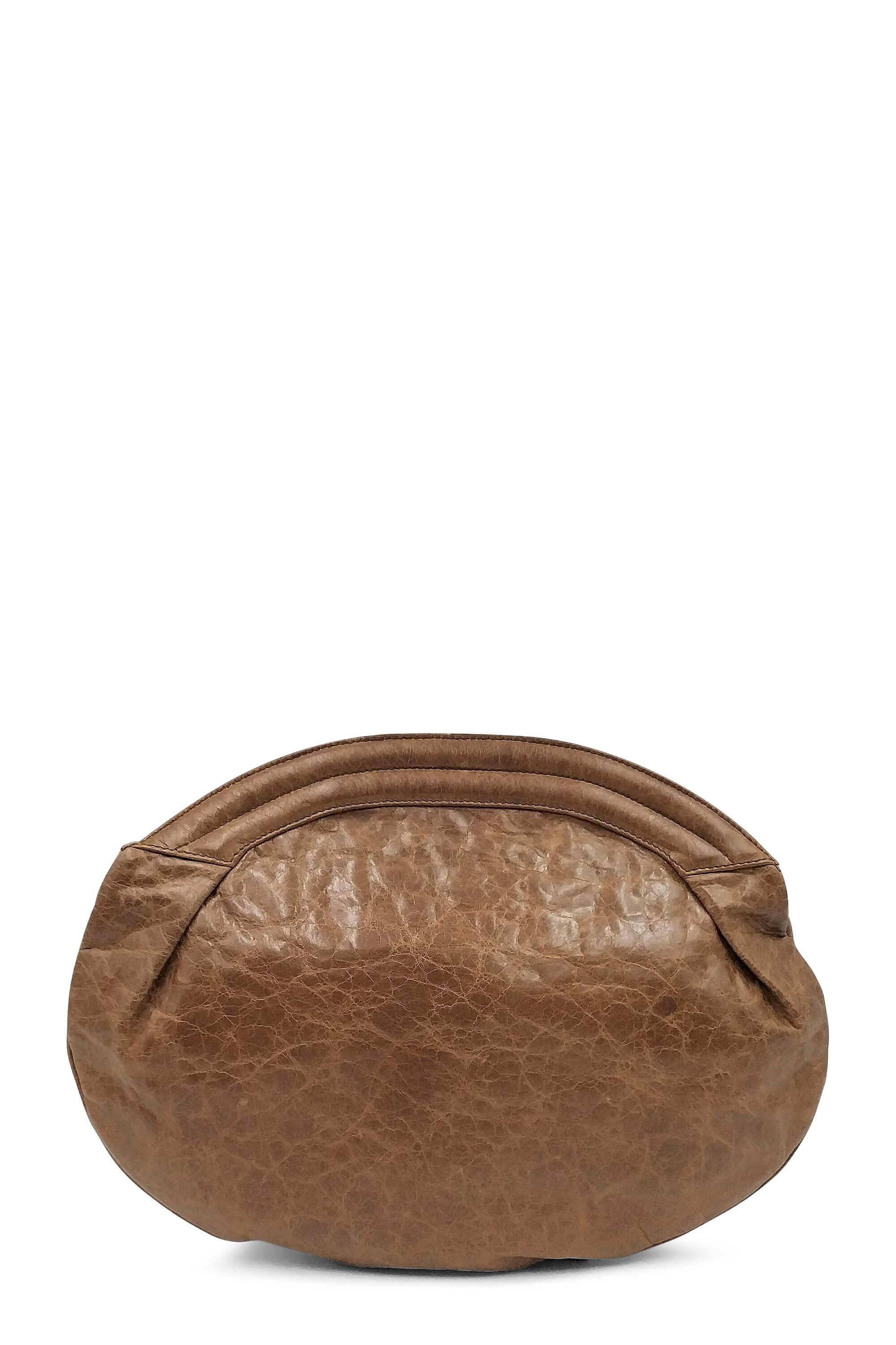Motocross Classic Oval Clutch Brown