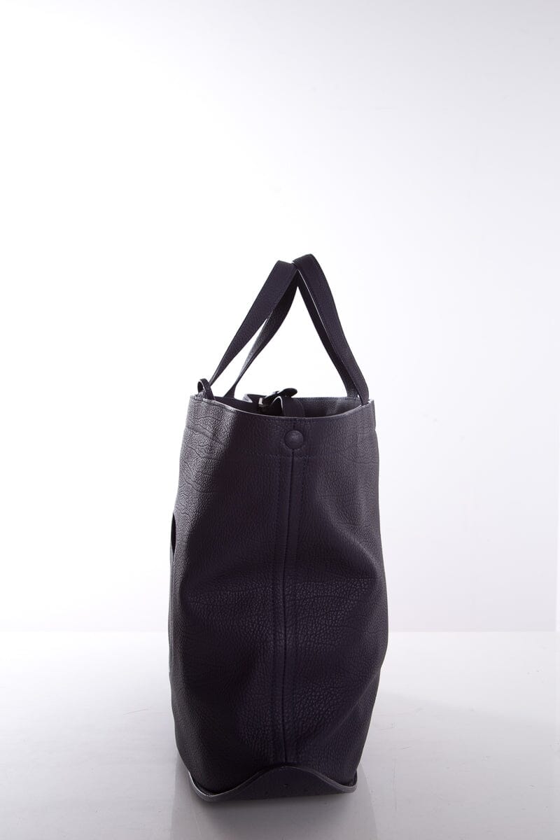 DeLouis Vuittonaux Navy Grained Leather Pin Cabas Shoulder Strap Tote