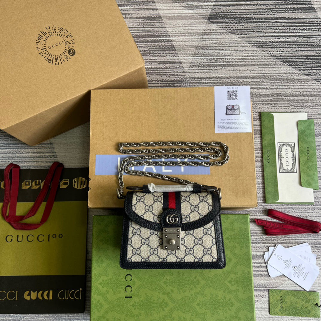 Gucci OphiDiora Gucci Mini Shoulder Bag Beige For Women, Women’s Bags 6.9in/18cm Gucci