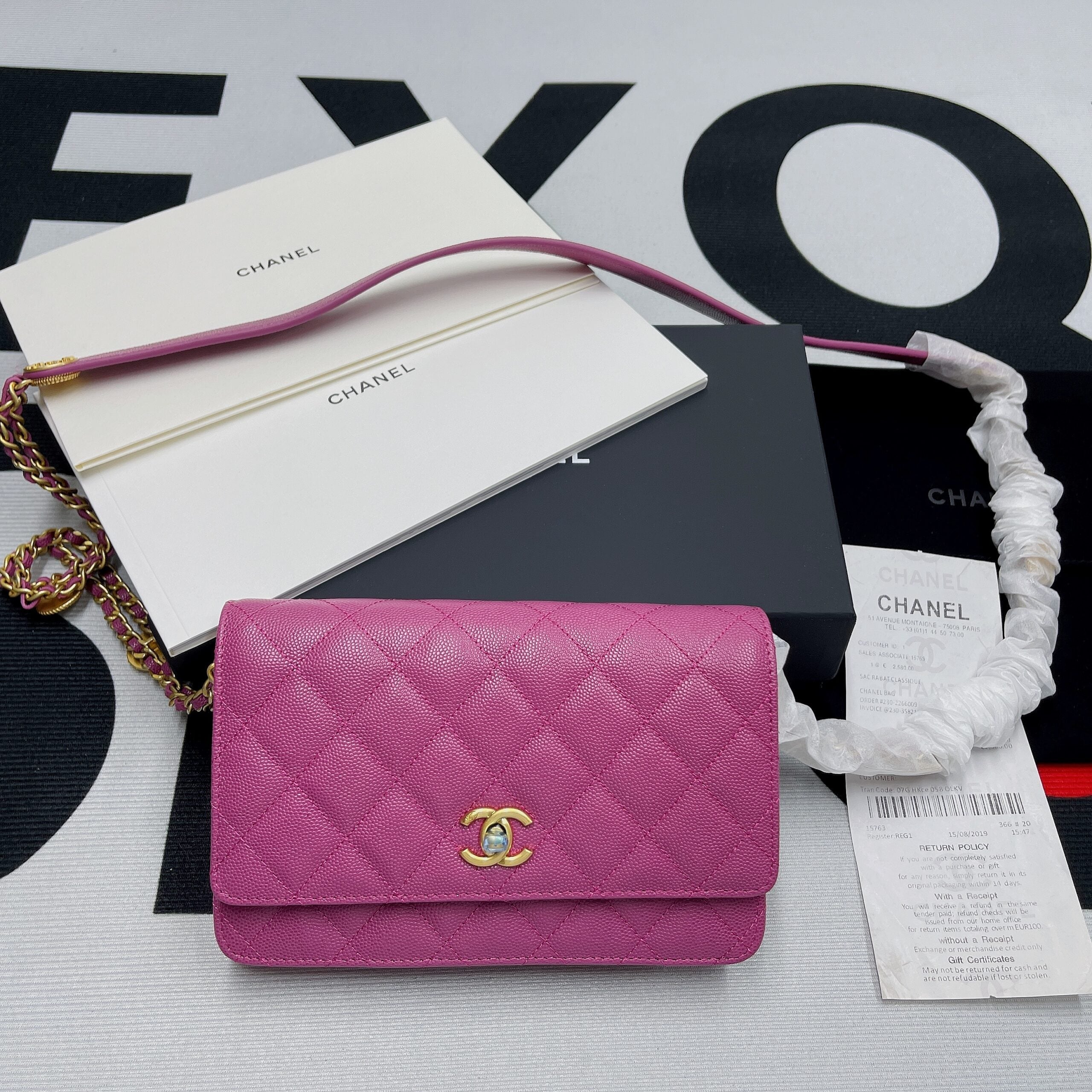ChanelSmall GlamIap Bag Gold Hardware Plum For Women Handbags, Shoulder Bags 7.5in/19cm AP2840