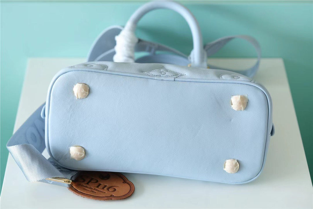 Louis Vuitton Alma BB Bag Handbags,  Shoulder and Cross Body Bags For Women In Bleu Glacier Blue 9.6in/25cm Louis Vuitton M59822