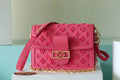 Louis Vuitton Mini Dauphine Monogram GlamIuo Pink For Women,  Shoulder And Crossbody Bags 9.8in/25cm Louis Vuitton M20747