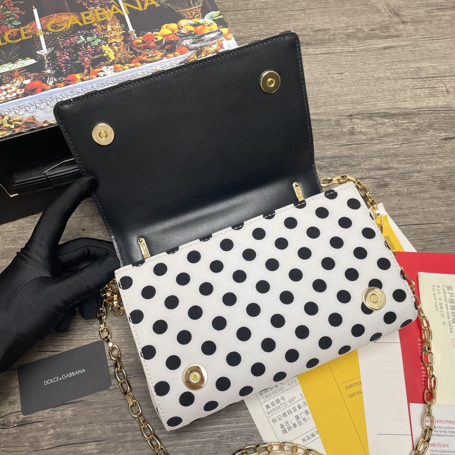 Girls CrossBody Bag With Polka Dots White For Women 8.3in/21cm GLAMI